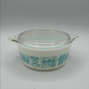 Vintage Pyrex Amish Cinderella Butterprint Casserole Dish Lid: 1.5-Pint #472